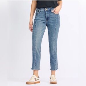 KUT FROM THE KLOTH Rachael High Rise Fab Ab Ankle Straight Jeans